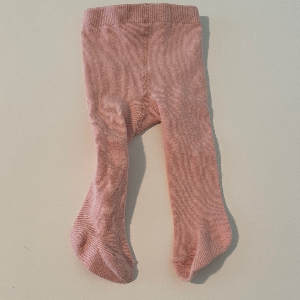 Carter's Soft Pink Baby tights 3 months